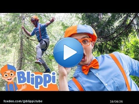 Can Blippi Fly on a Zipline? - Blippi | Educational Videos for Kids