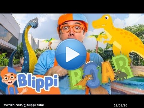 \ud83e\udd96 Can Blippi Survive the Dinosaur Floor is Lava?! \ud83e\udd95 Fossil Dig & Dino Skeleton Fun!