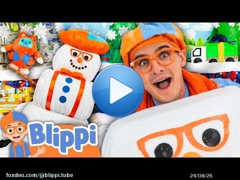 Can Blippi Fix the Giant Snowman?