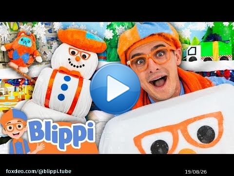 Can Blippi Fix the Giant Snowman?