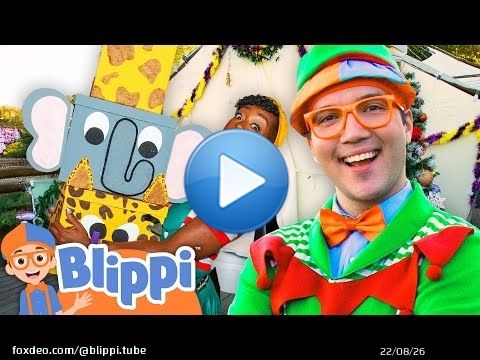 \ud83c\udf84 Can Blippi Help Santa Deliver Presents at the Zoo?