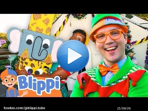 \ud83c\udf84 Can Blippi Help Santa Deliver Presents at the Zoo?