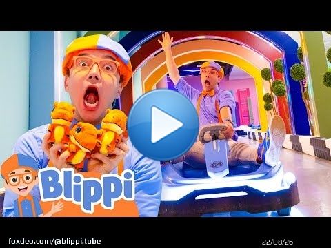 \ud83d\ude97 Blippi Gets His Driver’s License! VroomTown Dino Toy Hunt \ud83e\udd96
