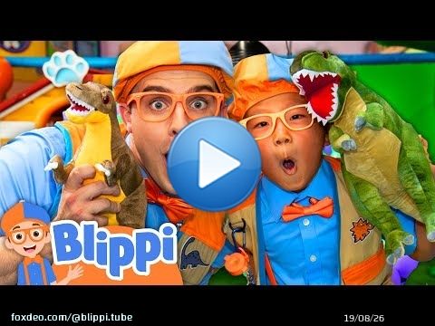 Blippi & Everest Dino Paint Hunt Adventure! \ud83e\udd95\ud83c\udfa8
