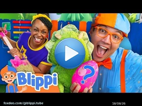Sandbox Surprise! Blippi Counts Dino Eggs 1–10! \ud83e\udd95
