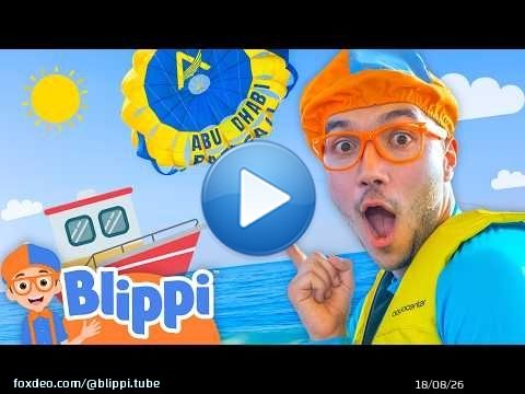 Blippi Flies From a Boat to the Sky 🪂