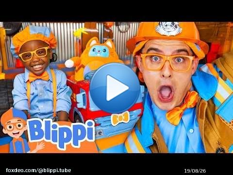 Blippi and Nevaeh’s Firetruck Rescue! \ud83d\ude92