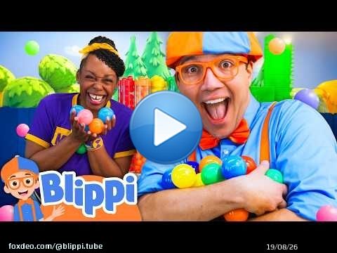 Blippi and Meekah’s Giant Color Ball Cleanup! \ud83d\udd35