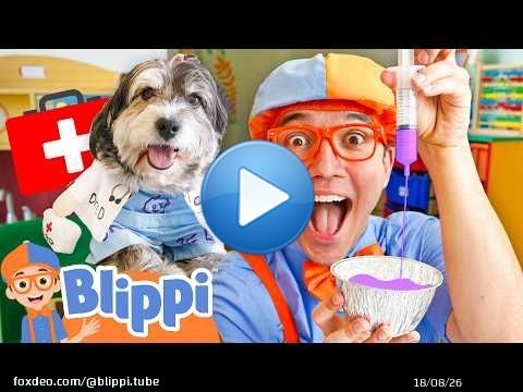 Blippi Meets Dr. Ted the Puppy at the Hospital \ud83d\udc36