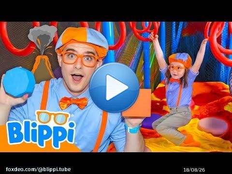 Blippi: Floor is Lava Shape Challenge! \ud83d\udd25\ud83c\udfc3