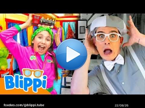 Blippi Loses His Colors on a Mystery Train! \ud83d\ude82