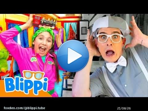 Blippi Loses His Colors on a Mystery Train! \ud83d\ude82