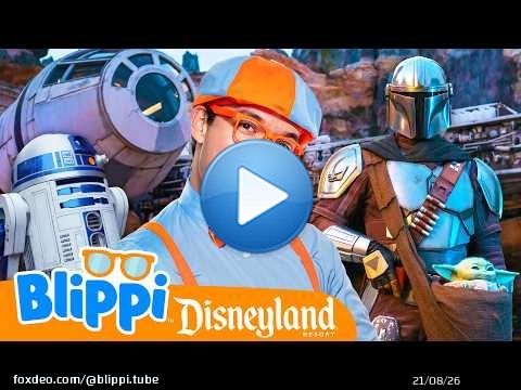 Blippi trouve le chemin vers R2-D2 dans Star Wars: Galaxy's Edge au Disneyland Resort (Soutenu pa...