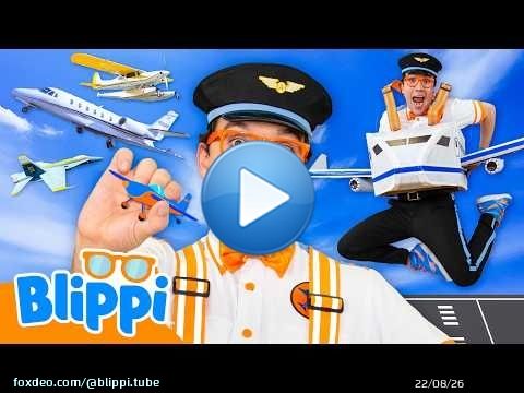 Le défi avion de Blippi et l'école de pilotage ! \ud83d\udeeb