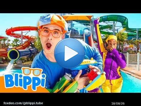 Will It Sink or Float? \ud83c\udf0a Blippi & Meekah's Waterpark Vehicle Challenge!
