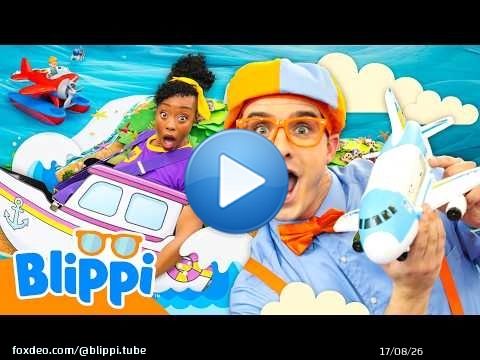 Blippi & Meekah's Air Vs. Water Vehicle Challenge \u2708\ufe0f