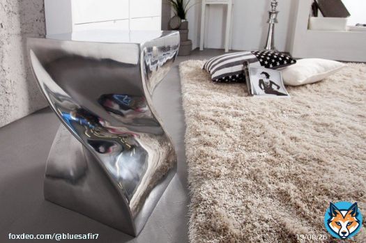 Tabouret design en aluminium argent&eacute; 45cm  LIVRAISON GRATUITE Coupon -10%: Soldes2019 #promotions #LoveYourPetDay #SeriesMania #VeganiseUnTitre #Soldes2019 #Soldes #Modernit&eacute; #D&eacute;coration #DesignModerne #Lavaniso #France #Belgique#MagnifiqueFrance