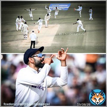 One year of the HISTORIC Test win! India won a match after 50 years vs England at Oval. “The London has fallen directed by Captain Virat Kohli'