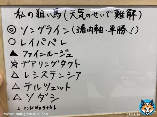 ビックマーチ３店舗で競馬予想 \ud83d\udc0e \ud83d\udc95 つくば本店＆学園の森店＆藤代店 上記３頭の３連複当たるまで買います \ud83d\ude02 \ud83d\ude02  つくば本店の本命は、？？  今回からツイートを一つにまとめました ? 私の狙い馬はマネージャーの予想になります ? \ud83d\udc95 当たりますように \ud83c\udf08  #ビックマーチ　#競馬予想 #ビクトリアマイル