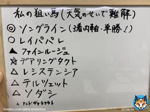 ビックマーチ３店舗で競馬予想 \ud83d\udc0e \ud83d\udc95 つくば本店＆学園の森店＆藤代店 上記３頭の３連複当たるまで買います \ud83d\ude02 \ud83d\ude02  つくば本店の本命は、？？  今回からツイートを一つにまとめました ? 私の狙い馬はマネージャーの予想になります ? \ud83d\udc95 当たりますように \ud83c\udf08  #ビックマーチ　#競馬予想 #ビクトリアマイル
