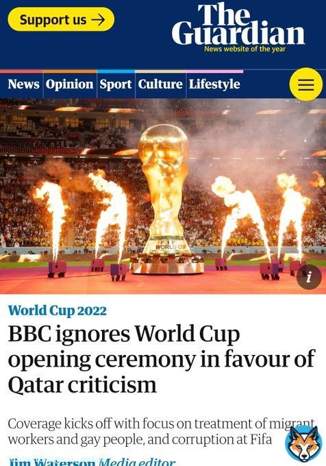 The BBC has never boycotted a World Cup opening event until now, when it was hosted by the first Muslim Arab nation.  Shameful display by the British state mouthpiece.  Qatar should consider giving BBC the boot.   #FIFAWorldCup #BBC #Qatar2022