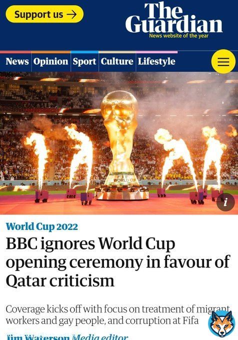 The BBC has never boycotted a World Cup opening event until now, when it was hosted by the first Muslim Arab nation.  Shameful display by the British state mouthpiece.  Qatar should consider giving BBC the boot.   #FIFAWorldCup #BBC #Qatar2022