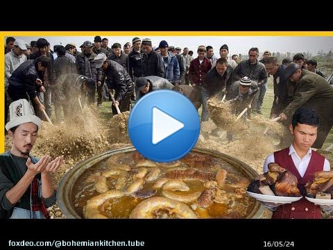 Que sert-on après les funérailles au Kirghizistan? \ud83c\uddf0\ud83c\uddec Nourriture de banquet pour 500 personnes