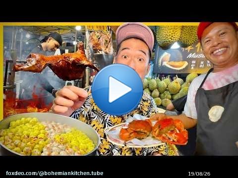 Cuisine de rue en Malaisie le soir !! Visite du march&eacute; nocturne de Kuala Lumpur