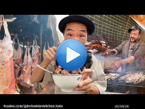 Visite gastronomique du march&eacute; d'Essaouira, au Maroc : un paradis de la viande