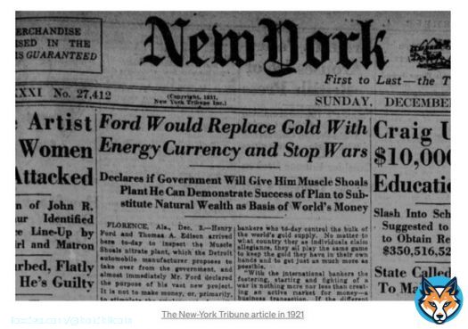 #Bitcoin would replace Gold with Energy Currency and Stop Wars.