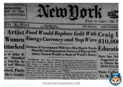 #Bitcoin would replace Gold with Energy Currency and Stop Wars.