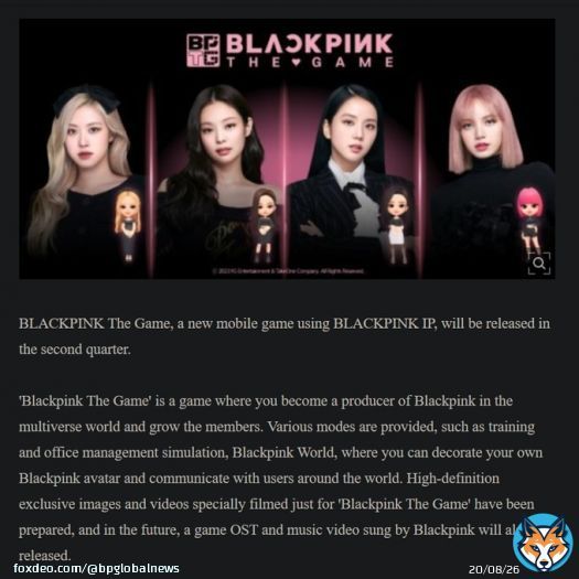 .@BLACKPINK THE GAME, will be released in the second quarter.  Exclusive images and videos have been prepared, and in the future, a game OST and music video sung by #BLACKPINK will also be released.  Full article