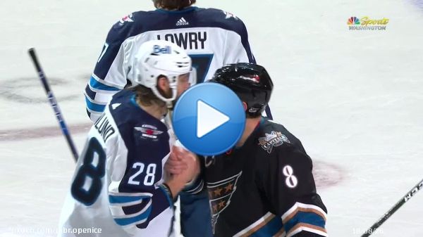 The Winnipeg Jets all lined up to shake Ovi's hand after the game  Respect