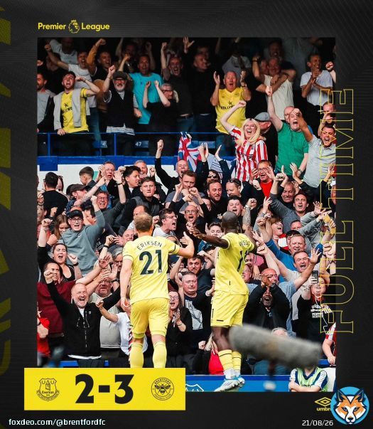 Our fireworks were on the pitch  \ud83c\udf87   \ud83c\udf6c 2-3  \ud83d\udc1d #BrentfordFC #EVEBRE