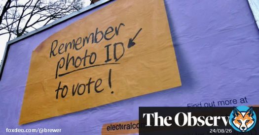 Chaos could hit English local elections because of &lsquo;too strict&rsquo; photo ID for voters ⁦@SydesJokes⁩ #PhotoID #ToryCorruption