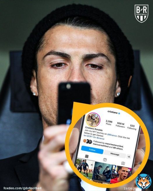 Cristiano Ronaldo is the first person in history to hit 500M followers on Instagram