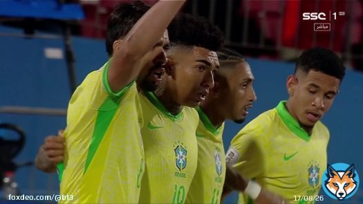 عادت البرازيل!  البرازيل تعود وتسجل هدف التعادل ضد تشيلي  سافيو يصنع، ايغور جيسوس يسجل