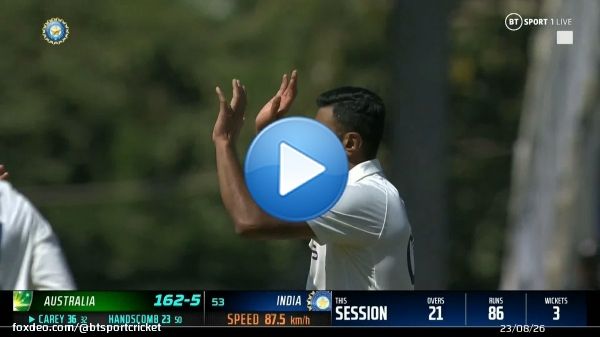 A landmark wicket for Ravichandran Ashwin!   #INDvsAUS | BT Sport 1