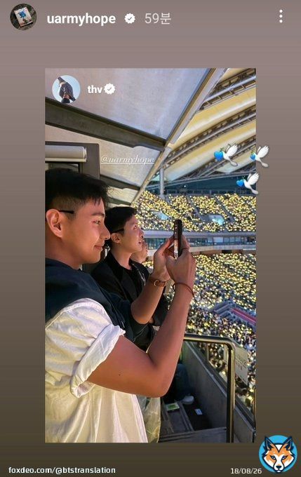 BTS JHOPE/HOSEOK INSTAGRAM STORY(IES) 240922+23 PT.1  Hobi: [repost from taehyung] Hobi: @/dlwlrma