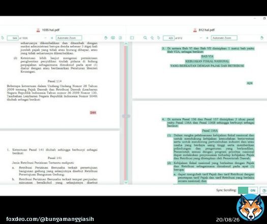 Dalam Omnibus Law edisi 812, ada sisipan pasal panjang dalam revisi UU Pajak Daerah & Retribusi Daerah.  Teks highlight hijau = teks baru. File pdf dibandingkan melalui software Draftable.  #MosiTidakPercaya #CabutOmnibusLaw #tolakomnisbuslaw #JEGALSAMPAIBATAL