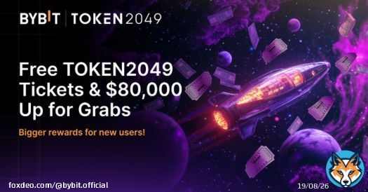 Want to win exclusive Bybit Merch, Free Token2049 Tickets & $80,000 Prize Pool?  Learn more about upcoming events like Token2049, Solana Breakpoint, Crypto Gala Night and more! Sign Up Now!  #UnlockWeb3FutureWin TOKEN2049 tickets and $80,000 prize pool. Sign Up Now.From bybit.com