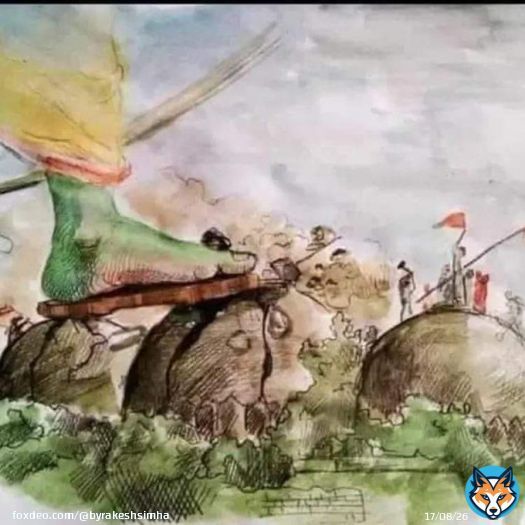 A simple but a very powerful painting.