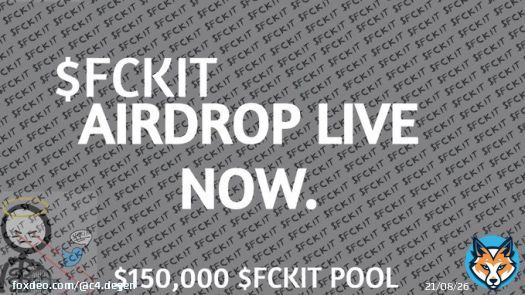 AIRDROP ANNOUNCED  CLAIM YOUR $FCKIT TOKENS NOW!      #FCKIT #BEN $RNDR $DURK #SAFEMOON #KING #ETH #USDT #PEPE $FCKIT #BOB $MONG #BAYC #NFTs $PLSX #PEPE RFD #REFUND #pulsechain $HEX #HEX #PLSX $PEPE #LANA #FAZE #COINBASE #METAMASK #Bitcoin #FCKITCOIN