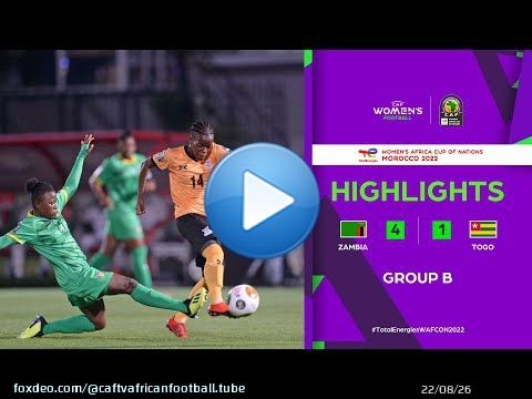 Zambia \ud83c\udd9a Togo Highlights - #TotalEnergiesWAFCON2022 - Group B