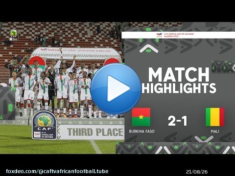 Burkina Faso \ud83c\udd9a Mali | Highlights - #TotalEnergiesAFCONU17 2023 - 3RD Place