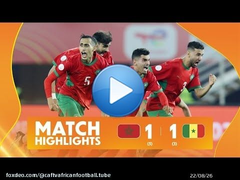 Morocco (5)1-1(3) Senegal Match Highlights l TotalEnergies CHAN 2024 l Semi-finals