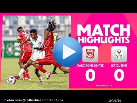 Gaborone United 0-0 JKT Queens | #CAFWCL2025 | Group Stages | MD1