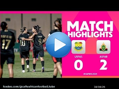 USFAS 0-2 ASFAR | #CAFWCL2025 | Group Stages | MD2