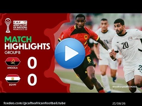 HIGHLIGHTS | Angola \ud83c\udd9a Egypt | #TotalEnergiesAFCON2025 - Group E | ملخص أنجولا ومصر