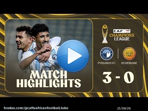 \ud83c\udf9e\ufe0f Match Highlights: Pyramids FC cruise to a 3-0 home win against RS Berkane. #TotalEnergiesCAFCL